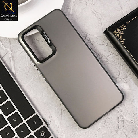 Vivo V23e 5G Cover - Black - New Matte Color Gradient Shine Series Soft Borders Protective Case