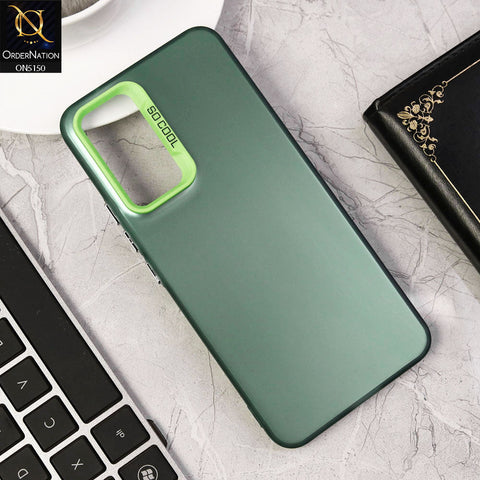 Vivo S10e Cover - Green - New Matte Color Gradient Shine Series Soft Borders Protective Case