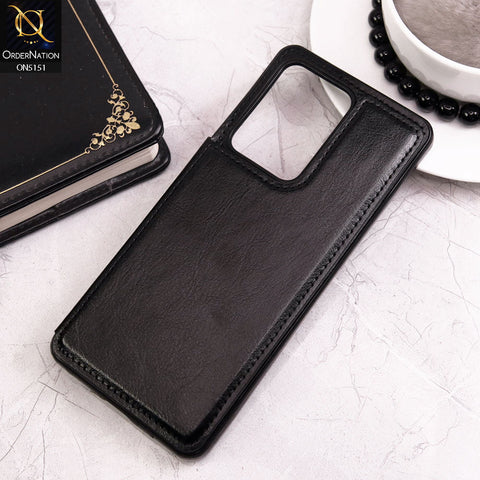 Samsung Galaxy S20 Ultra Cover - Black - Luxury PU Leather Card Holder Wallet Soft Case