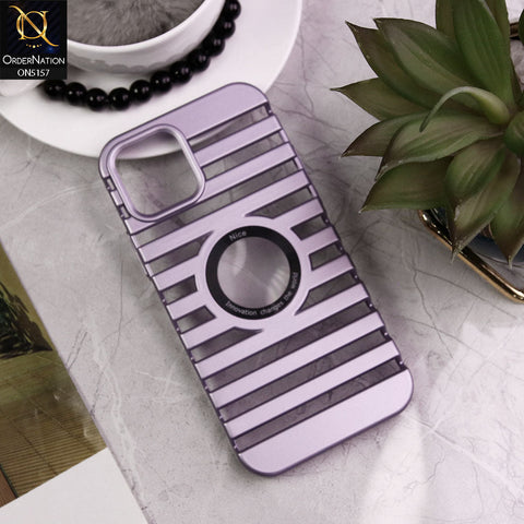 iPhone 12 Cover - Light Purple - New Breathable Lining Ultra Thin Hard Shell Protective Case With Logo Hole