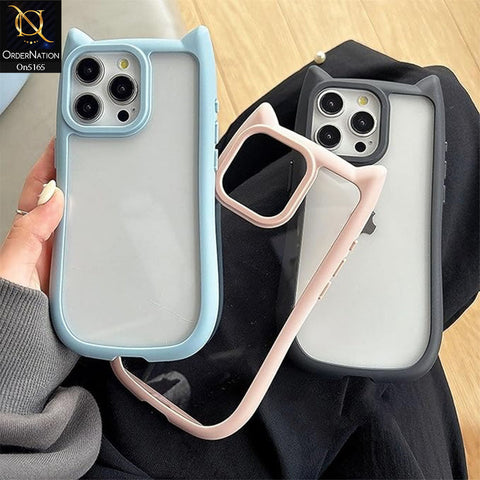 iPhone 15 Pro Cover - Black - Cute 3D Donut Coffee Soft Silicon Case with Camera Protection