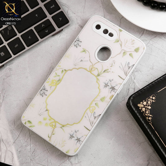 Oppo A12 Cover - White - Trendy Printed Spring Floral Design Mirror Soft Border Case With Camera Protection