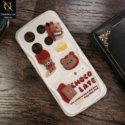 Infinix Note 40 Pro Cover - Design 2 - Cute 3D Cartoon Soft Silicon Helix Soft Borders Camera Protection Case