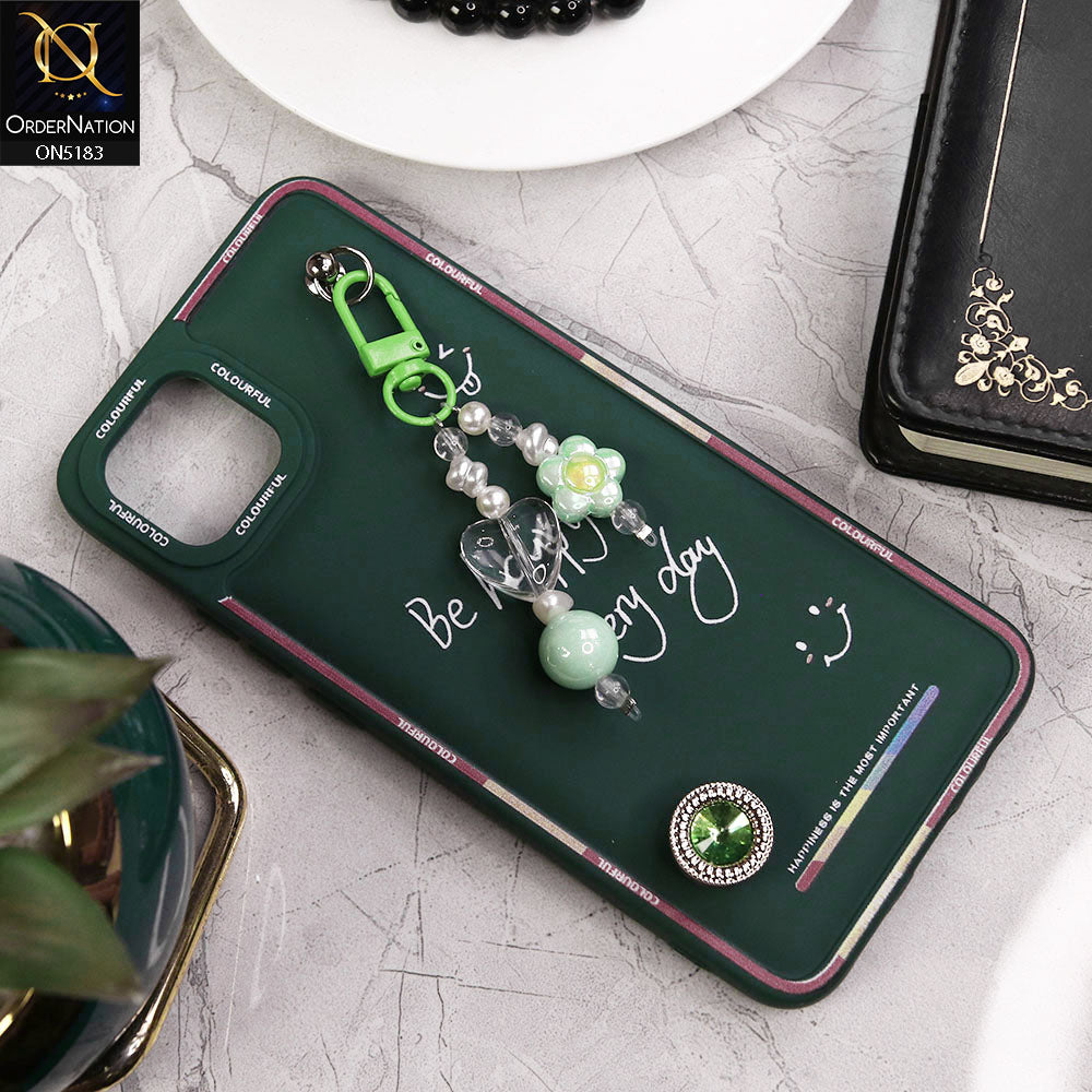 Oppo A16e Cover - Green - New Colorful Candy Colors Happiness Series Soft Protective Case