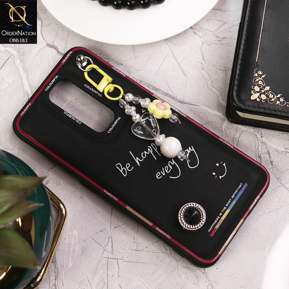 Oppo A9 2020 Cover - Black - New Colorful Candy Colors Happiness Series Soft Protective Case