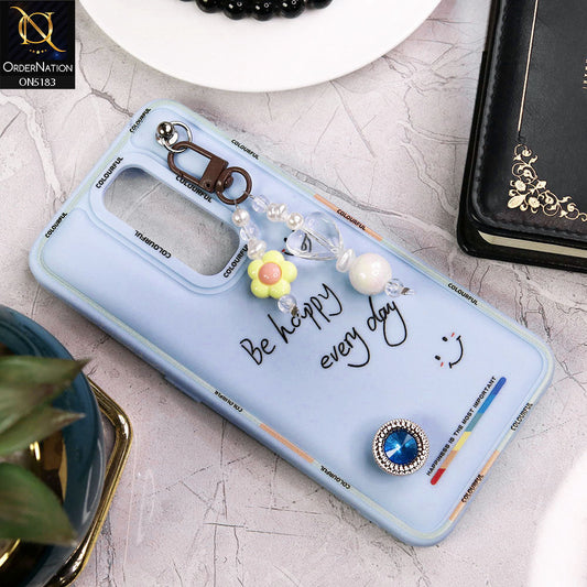 Oppo A5 2020 Cover - Blue - New Colorful Candy Colors Happiness Series Soft Protective Case