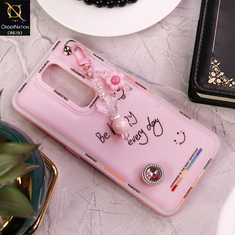 Oppo A9 2020 Cover - Pink - New Colorful Candy Colors Happiness Series Soft Protective Case