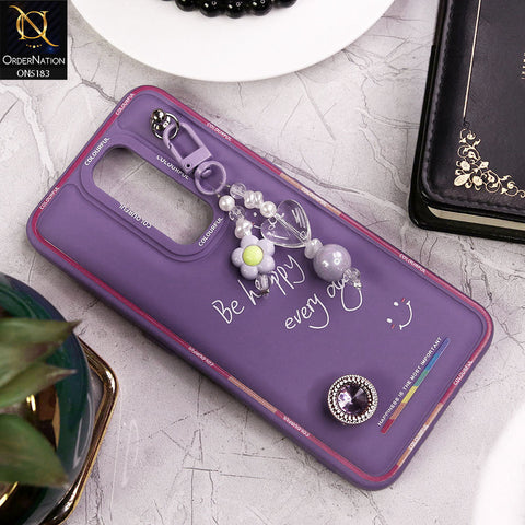 Oppo A9 2020 Cover - Purple - New Colorful Candy Colors Happiness Series Soft Protective Case