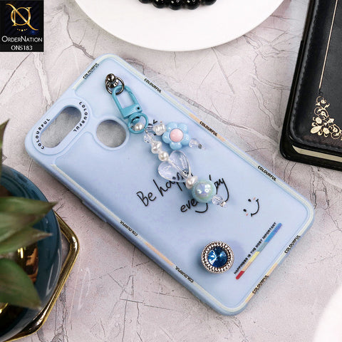 Oppo A5s Cover - Blue - New Colorful Candy Colors Happiness Series Soft Protective Case