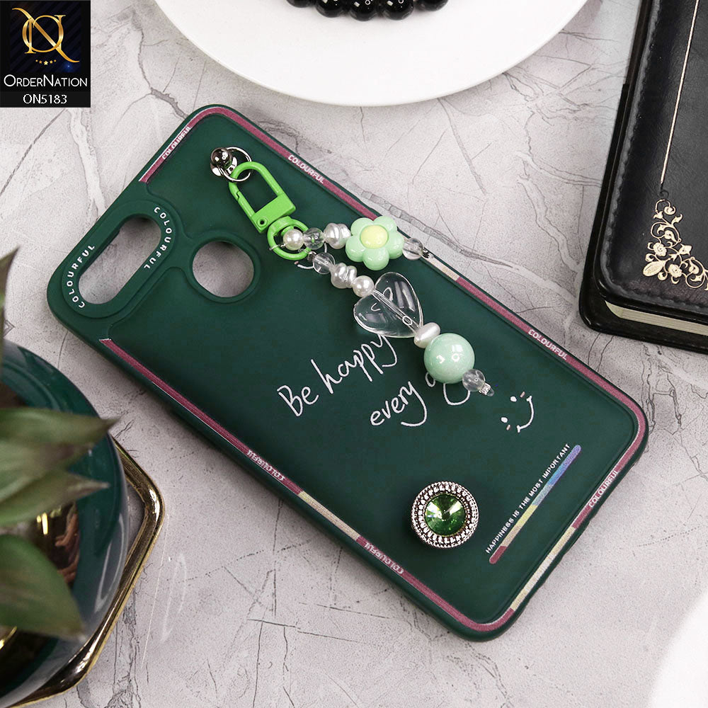 Oppo A12 Cover - Green - New Colorful Candy Colors Happiness Series Soft Protective Case