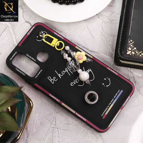 Infinix Hot 9 Pro Cover - Black - New Colorful Candy Colors Happiness Series Soft Protective Case