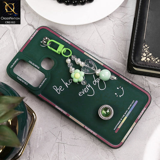 Tecno Camon 15 Cover - Green - New Colorful Candy Colors Happiness Series Soft Protective Case