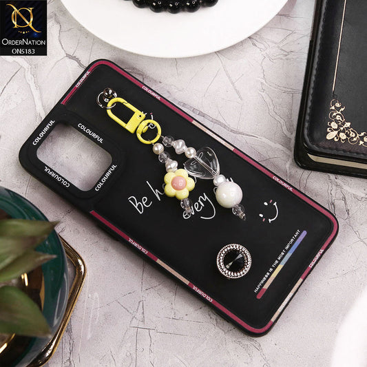 Oppo A74 Cover - Black - New Colorful Candy Colors Happiness Series Soft Protective Case