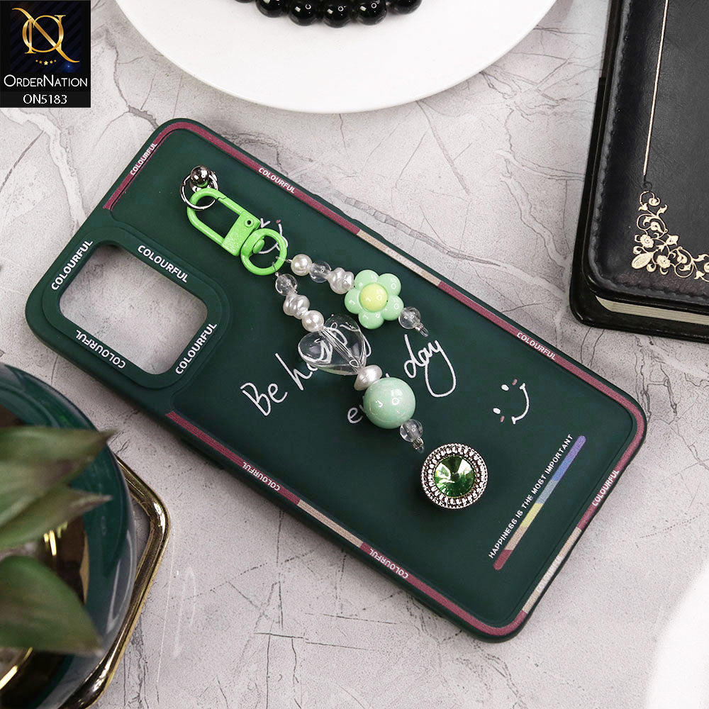 Oppo A95 Cover - Green - New Colorful Candy Colors Happiness Series Soft Protective Case