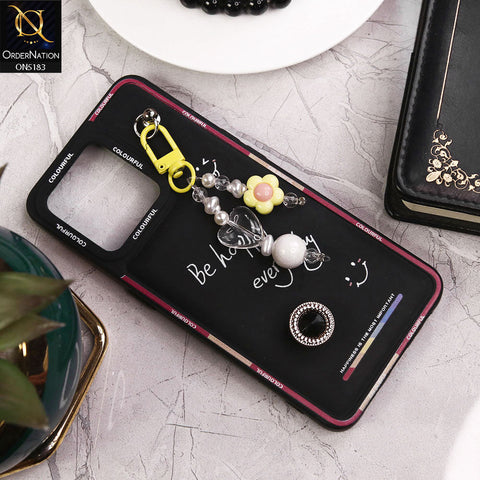 Oppo A94 Cover - Black - New Colorful Candy Colors Happiness Series Soft Protective Case