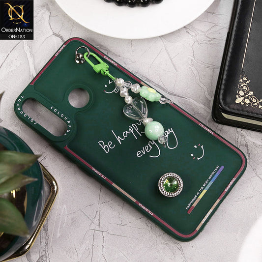 Infinix Hot 8 Lite Cover - Green - New Colorful Candy Colors Happiness Series Soft Protective Case