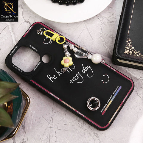 Xiaomi Poco C50 Cover - Black - New Colorful Candy Colors Happiness Series Soft Protective Case