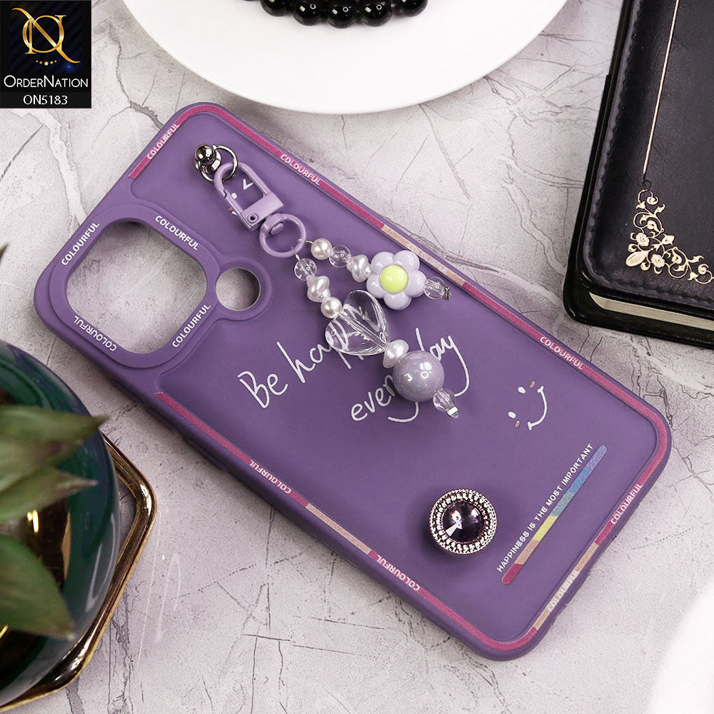 Xiaomi Poco C50 Cover - Purple - New Colorful Candy Colors Happiness Series Soft Protective Case