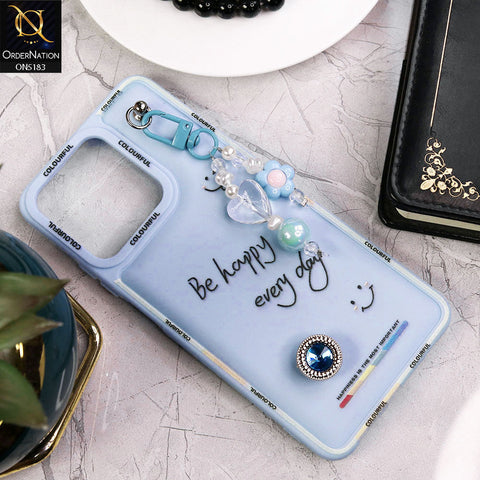 Realme C53 Cover - Blue - New Colorful Candy Colors Happiness Series Soft Protective Case