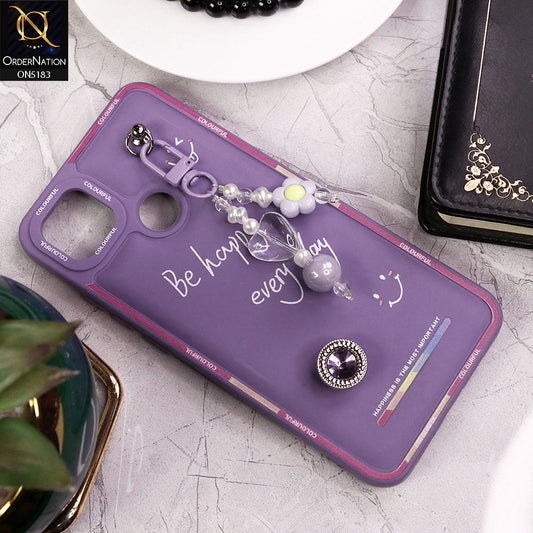 Xiaomi Redmi 9C Cover - Purple - New Colorful Candy Colors Happiness Series Soft Protective Case