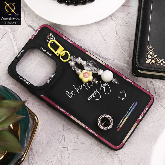 Xiaomi Poco M6 Pro 4G Cover - Black - New Colorful Candy Colors Happiness Series Soft Protective Case