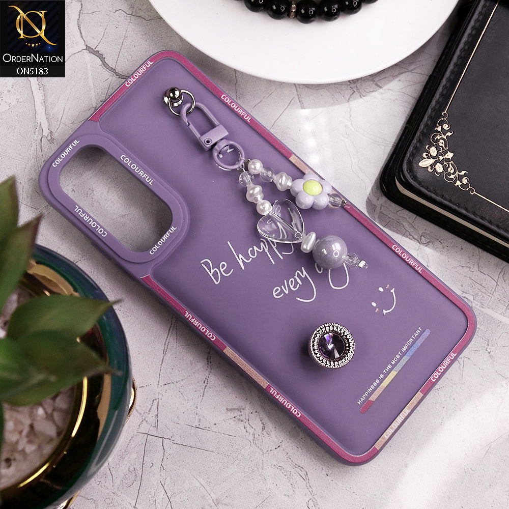 Samsung Galaxy A14 5G Cover - Purple - New Colorful Candy Colors Happiness Series Soft Protective Case