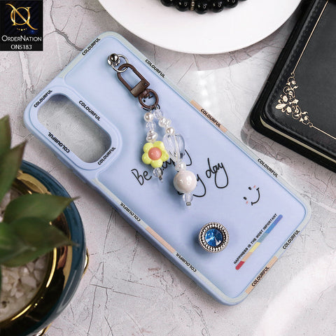 Samsung Galaxy A25 5G Cover - Blue - New Colorful Candy Colors Happiness Series Soft Protective Case