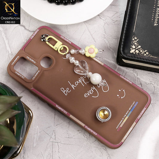 Infinix Smart 5 Cover - Brown - New Colorful Candy Colors Happiness Series Soft Protective Case