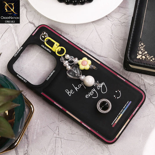 Infinix Smart 7 Cover - Black - New Colorful Candy Colors Happiness Series Soft Protective Case