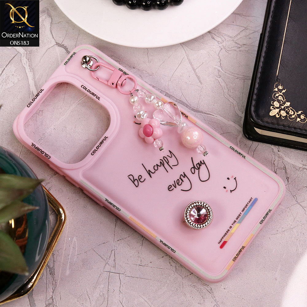 Infinix Smart 7 HD Cover - Pink - New Colorful Candy Colors Happiness Series Soft Protective Case