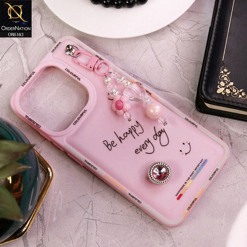 Infinix Smart 7 Plus Cover - Pink - New Colorful Candy Colors Happiness Series Soft Protective Case