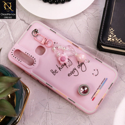 Vivo Y17 Cover - Pink - New Colorful Candy Colors Happiness Series Soft Protective Case