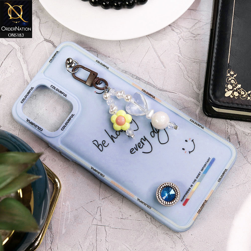 Vivo Y32t Cover - Blue - New Colorful Candy Colors Happiness Series Soft Protective Case