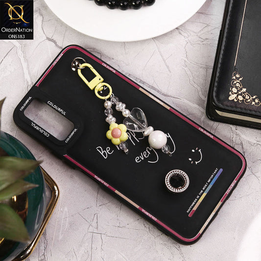 Vivo Y20 Cover - Black - New Colorful Candy Colors Happiness Series Soft Protective Case