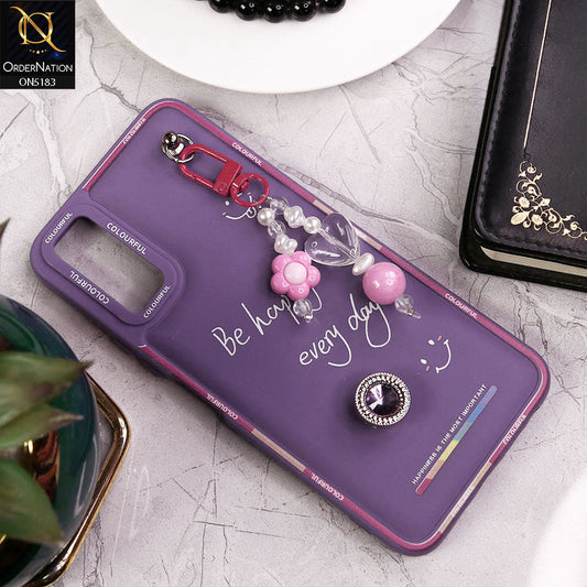 Vivo Y20T Cover - Purple - New Colorful Candy Colors Happiness Series Soft Protective Case