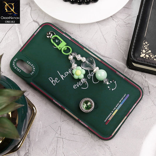 Vivo Y91C Cover - Green - New Colorful Candy Colors Happiness Series Soft Protective Case