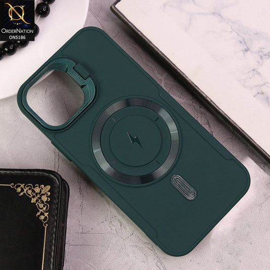 iPhone 11 Cover - Dark Green - New Original MagSafe Magnetic Camera Kickstand Case