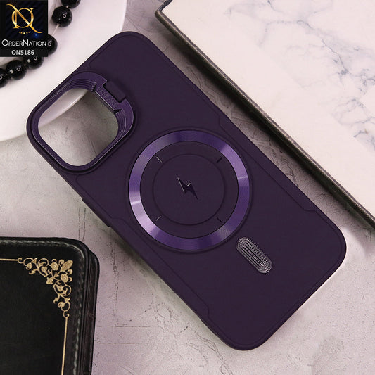 IPhone 14 Cover - Purple - New Original MagSafe Magnetic Camera Kickstand Case