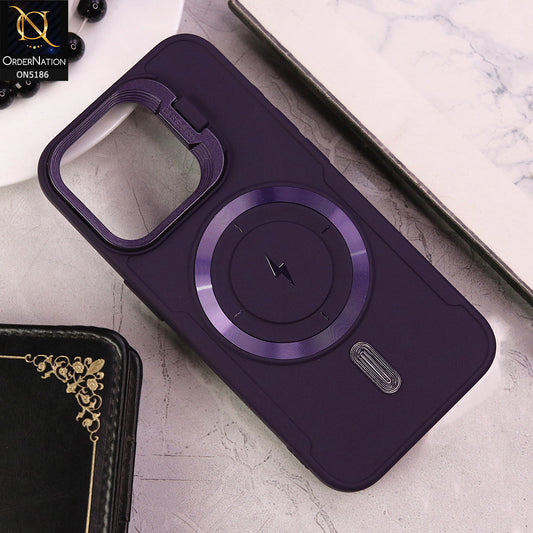 IPhone 16 Pro Cover - Purple - New Original MagSafe Magnetic Camera Kickstand Case