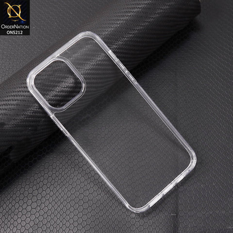 iPhone 13 Pro Cover - Transparent - Neo Hybrid Crystal Series Transparent Protective Soft Borders Case