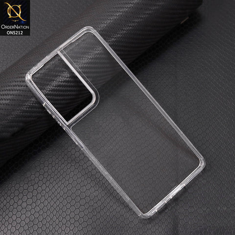 Samsung Galaxy S21 Ultra Cover - Transparent - Neo Hybrid Crystal Series Transparent Protective Soft Borders Case