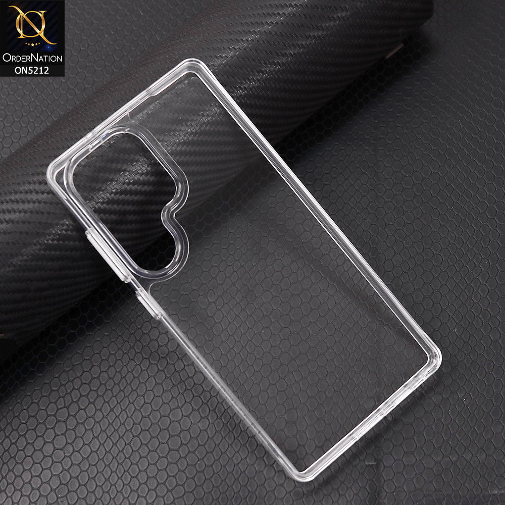 Samsung Galaxy S24 Ultra Cover - Transparent - Neo Hybrid Crystal Series Transparent Protective Soft Borders Case