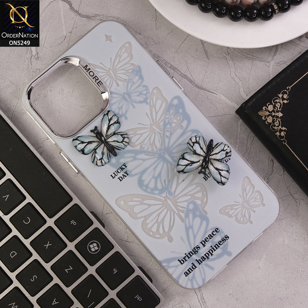 iPhone 12 Pro Max Cover - Design 4 - New Love Butterfly Series Soft Border Protective Case