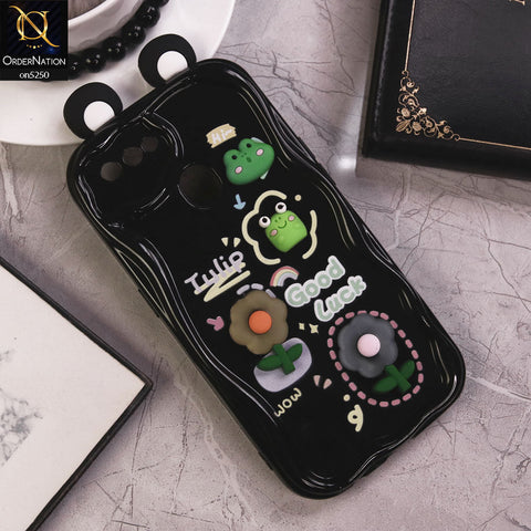 Oppo A7 Cover - Design 2 - Cute 3D Cartoon Soft Silicon Helix Soft Borders Camera Protection Case