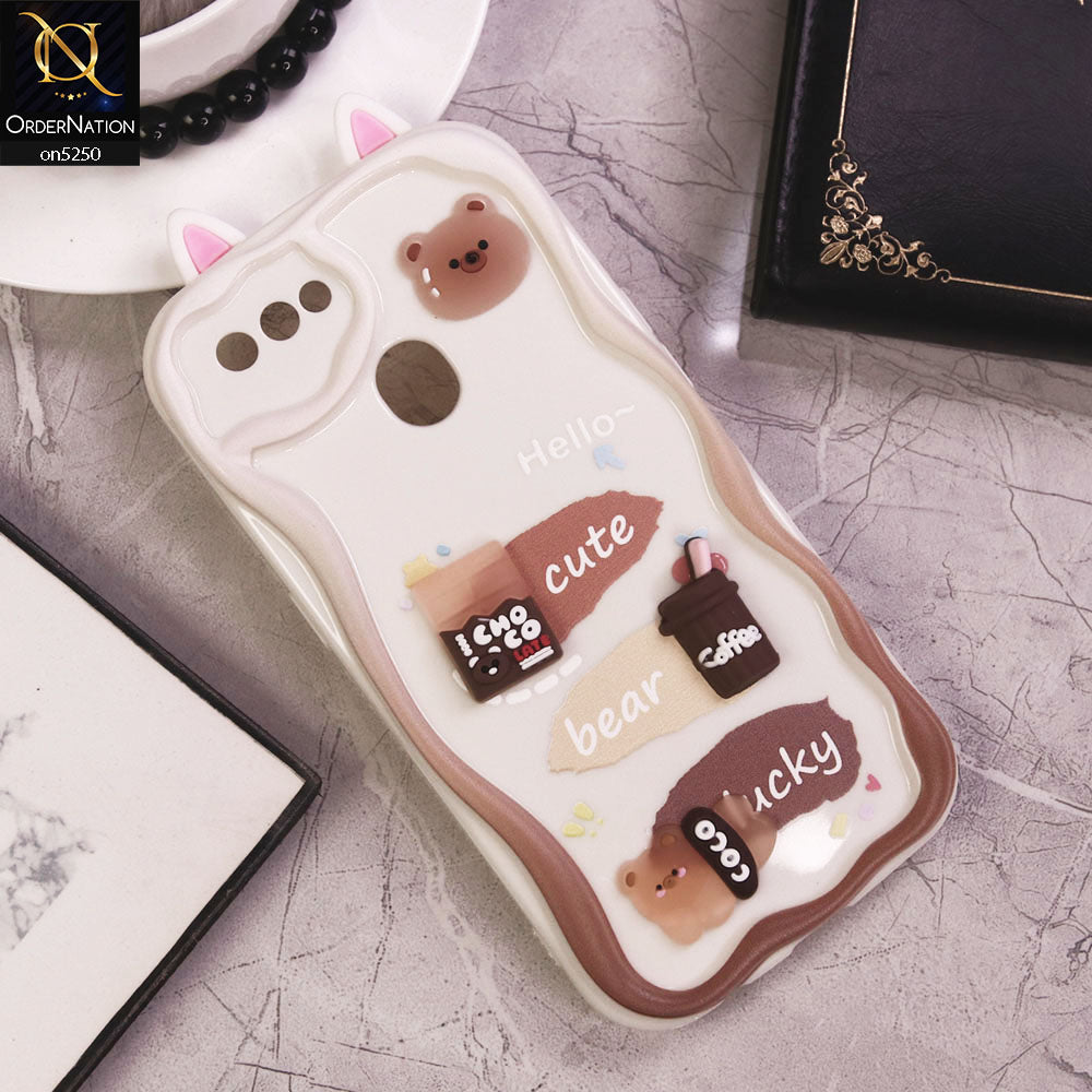 Oppo A11k Cover - Design 5 - Cute 3D Cartoon Soft Silicon Helix Soft Borders Camera Protection Case