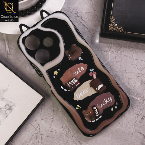 Infinix Hot 30 Cover - Design 1 - Cute 3D Cartoon Soft Silicon Helix Soft Borders Camera Protection Case