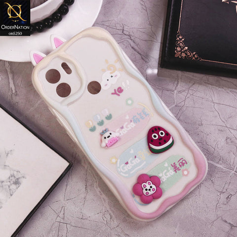 Xiaomi Redmi A2 Plus Cover - Design 6 - Cute 3D Cartoon Soft Silicon Helix Soft Borders Camera Protection Case