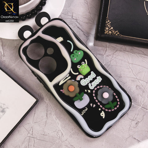 Oppo Reno 11F 5G Cover - Design 3 - Cute 3D Cartoon Soft Silicon Helix Soft Borders Camera Protection Case