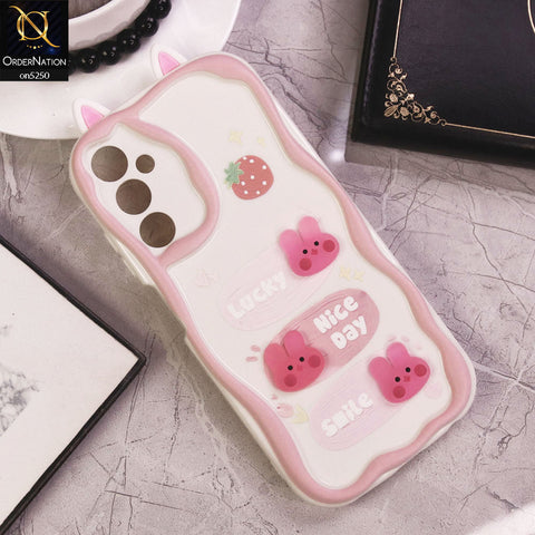 Samsung Galaxy A05s Cover - Design 7 - Cute 3D Cartoon Soft Silicon Helix Soft Borders Camera Protection Case