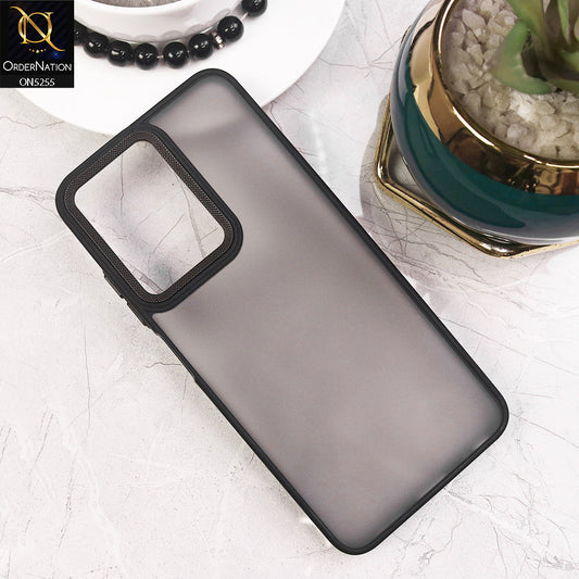 Infinix Hot 30i Cover - Black - New Color Translucent Matte Shockproof Soft Borders Case